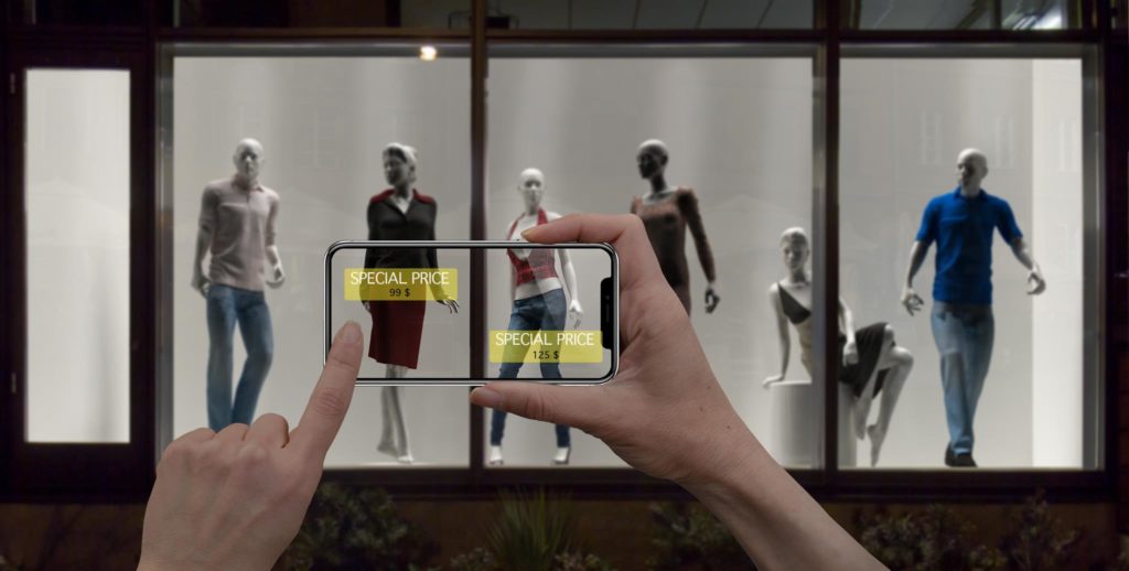Augmented reality for shopping