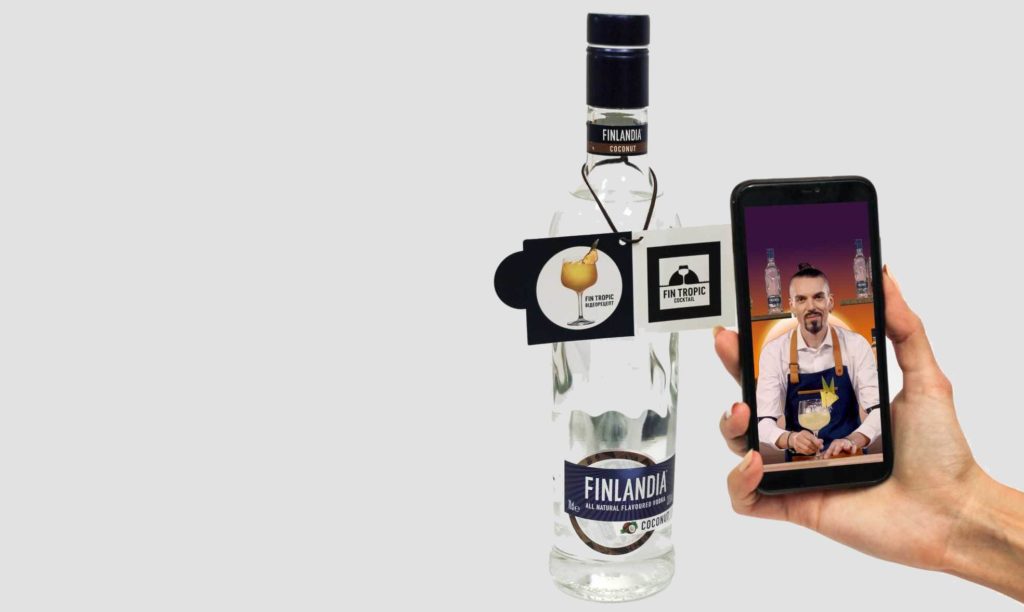 augmented reality cocktail recipe for finlandia vodka brand